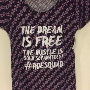 LuLaRoe Graphic Classic T Shirt Purple Size L NWT